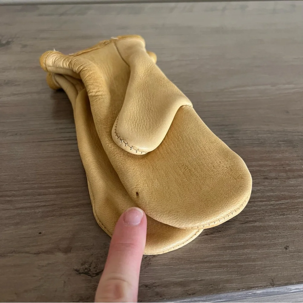 Deerskin Leather Mittens Toddler Youth Size Suede Century Leather Products Uber